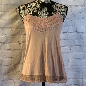 American Eagle Lace Trim Tank Small